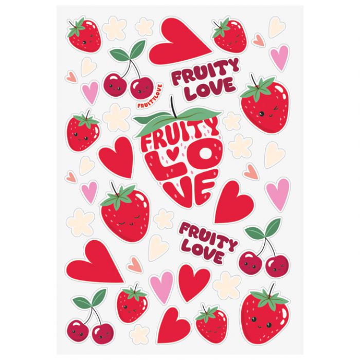 BOJANKA B5 16L PLUS NALJEPNICE FRUITY LOVE BRUNNEN 10-48124 522