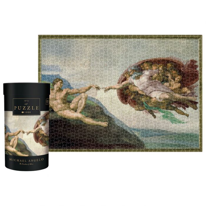 PUZZLE 1000 KOM TUBA ART.11 MICHELANGELO "CREATION OF ADAM (SISTINE CHAPEL)" INTERDRUK