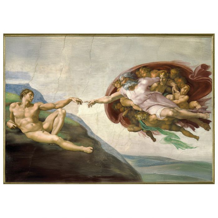 PUZZLE 1000 KOM TUBA ART.11 MICHELANGELO "CREATION OF ADAM (SISTINE CHAPEL)" INTERDRUK