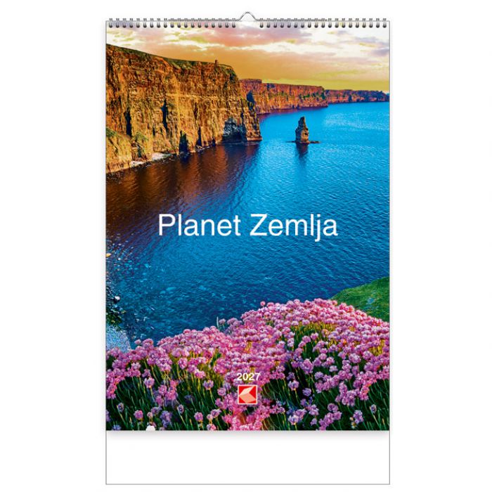 KALENDAR "PLANET ZEMLJA 2027" 13 LISTOVA, SPIRALA KAL.