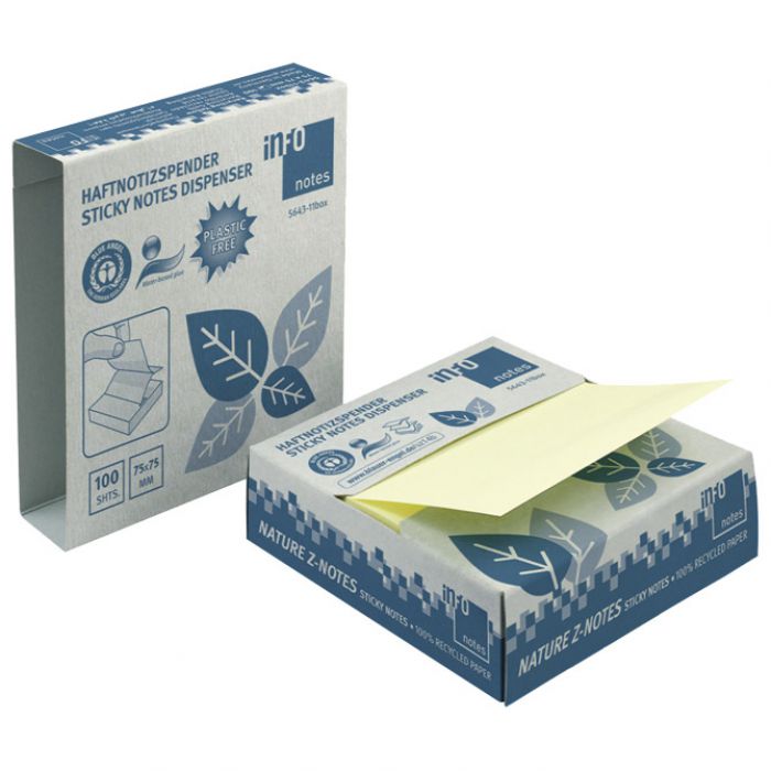 STALAK I BLOK SAMOLJEPLJIV "Z" 75X75MM NATURE GLOBAL NOTES 5643-11BOX-KARTONSKI