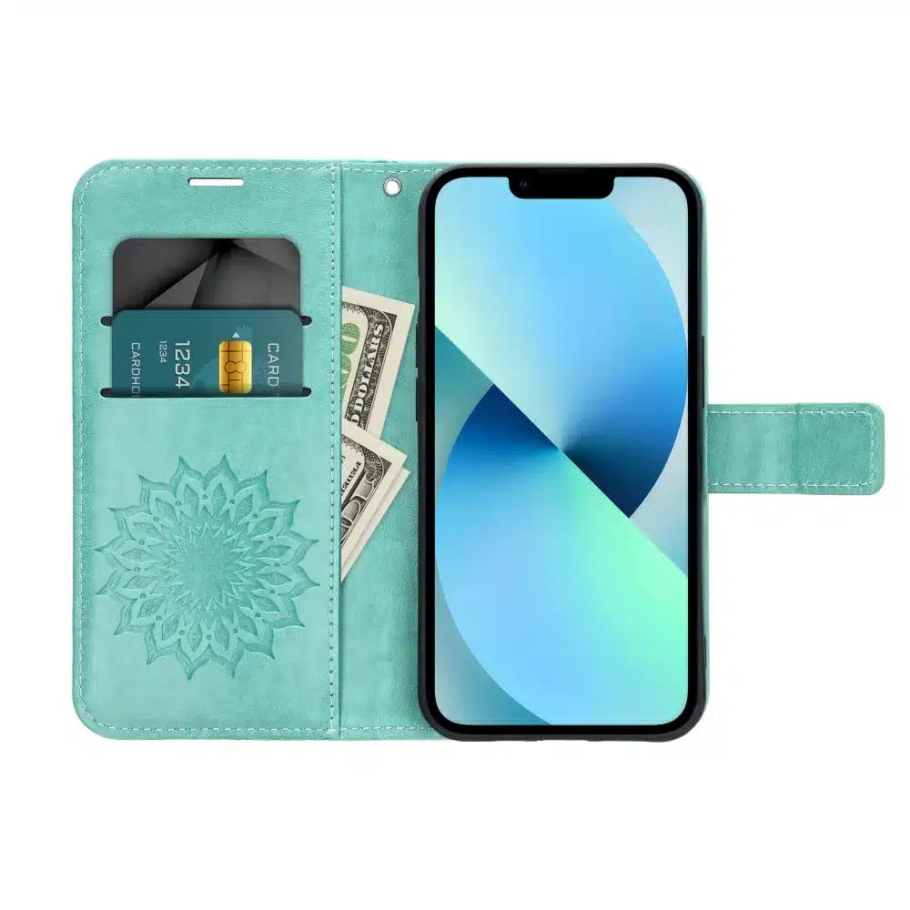 MEZZO Book case preklopna torbica za XIAOMI Redmi NOTE 12 PRO 5G mandala green