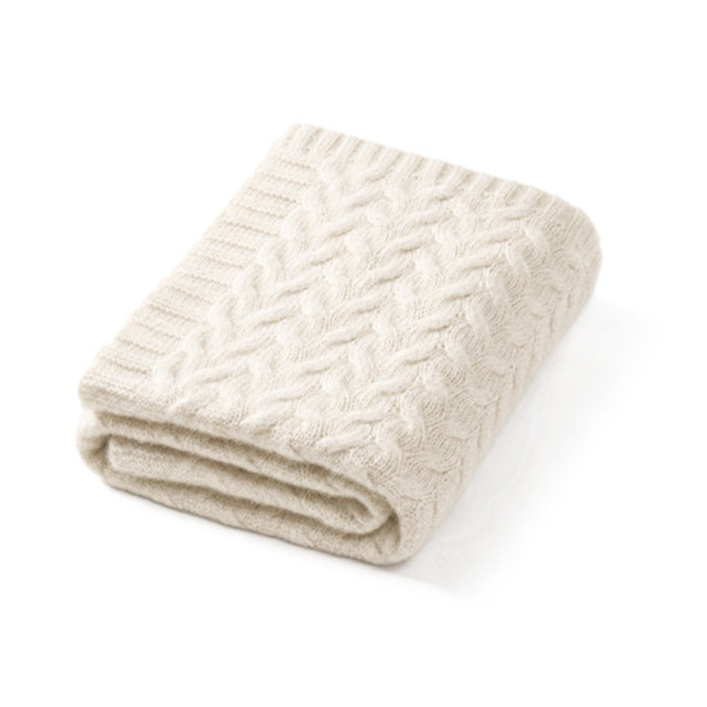 BabyOno Pletena dekica od merino vune 75x100 cm, ecru