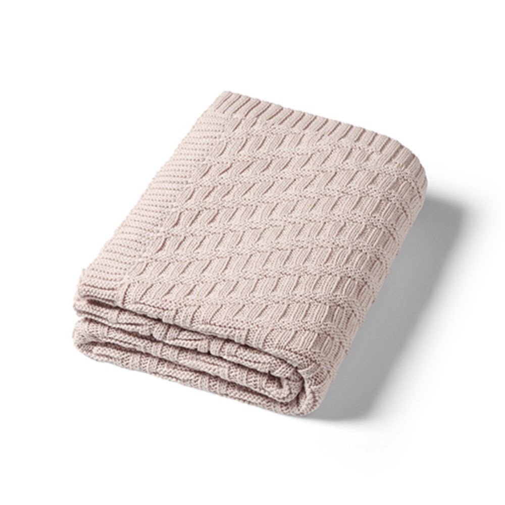 BabyOno Pletena pamučna dekica 75x100 cm - Bež