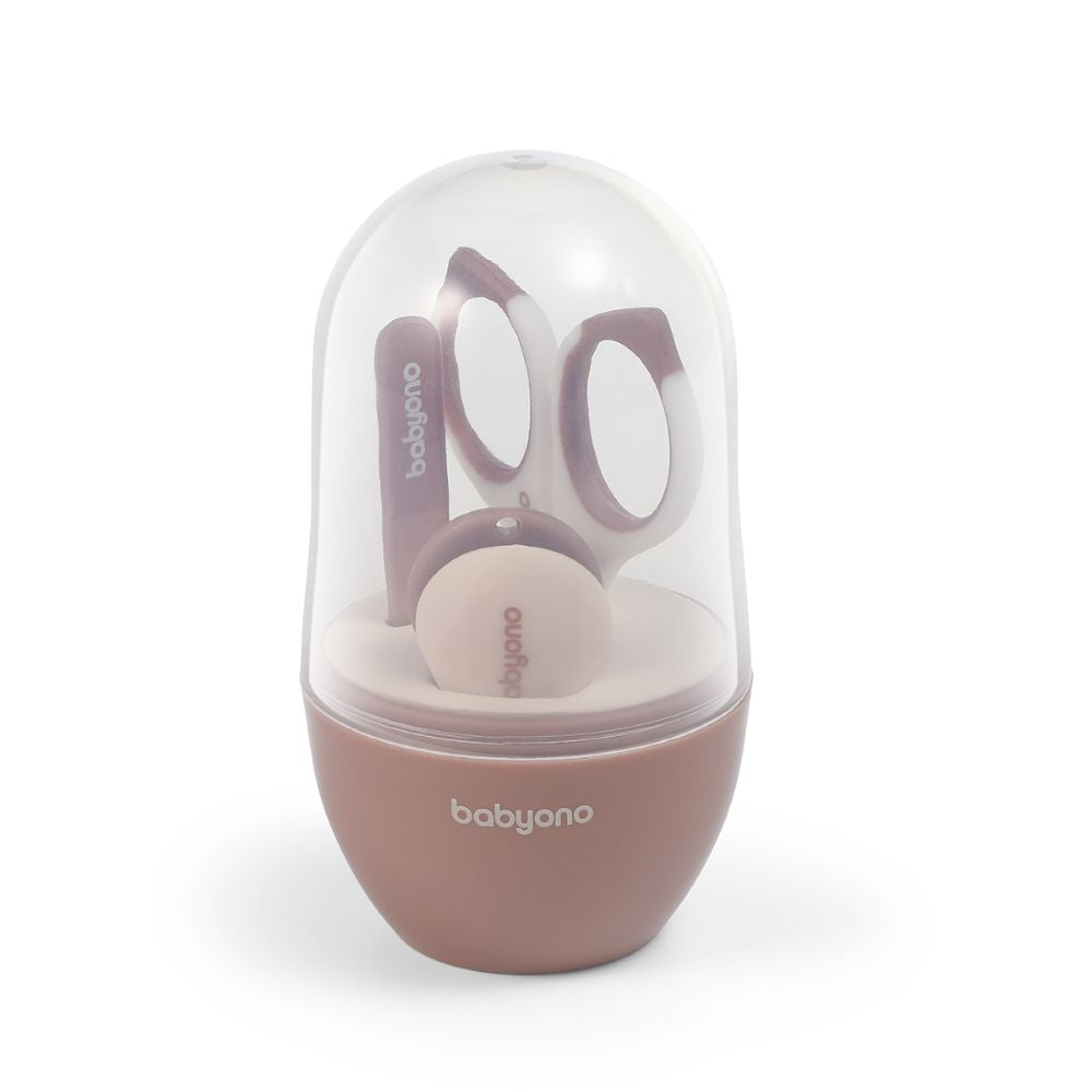 BabyOno Set za manikuru u kutijici, smeđi