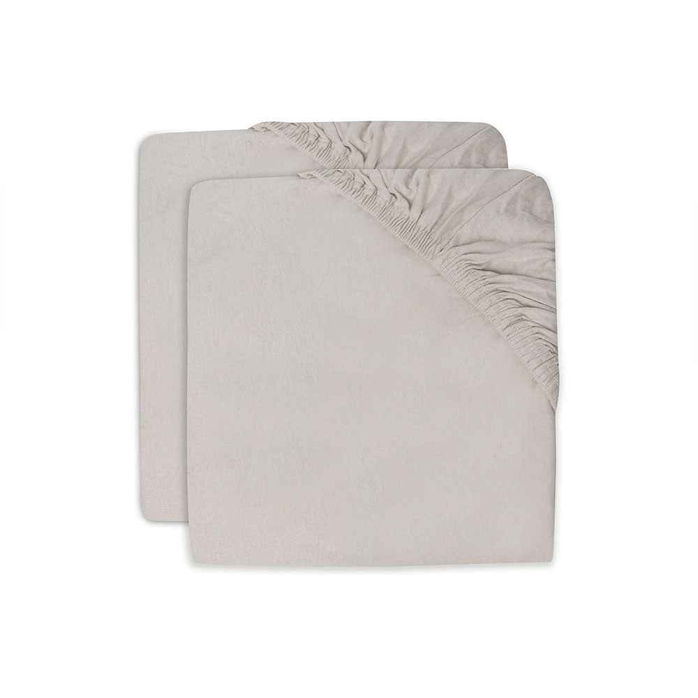 Jollein Plahta s gumicom Jersey 40/50x80/90 cm 2 kom, Nougat