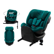 Kinderkraft autosjedalica XRIDER 2 i-Size 0-36 kg (40-150 cm) 360, zelena