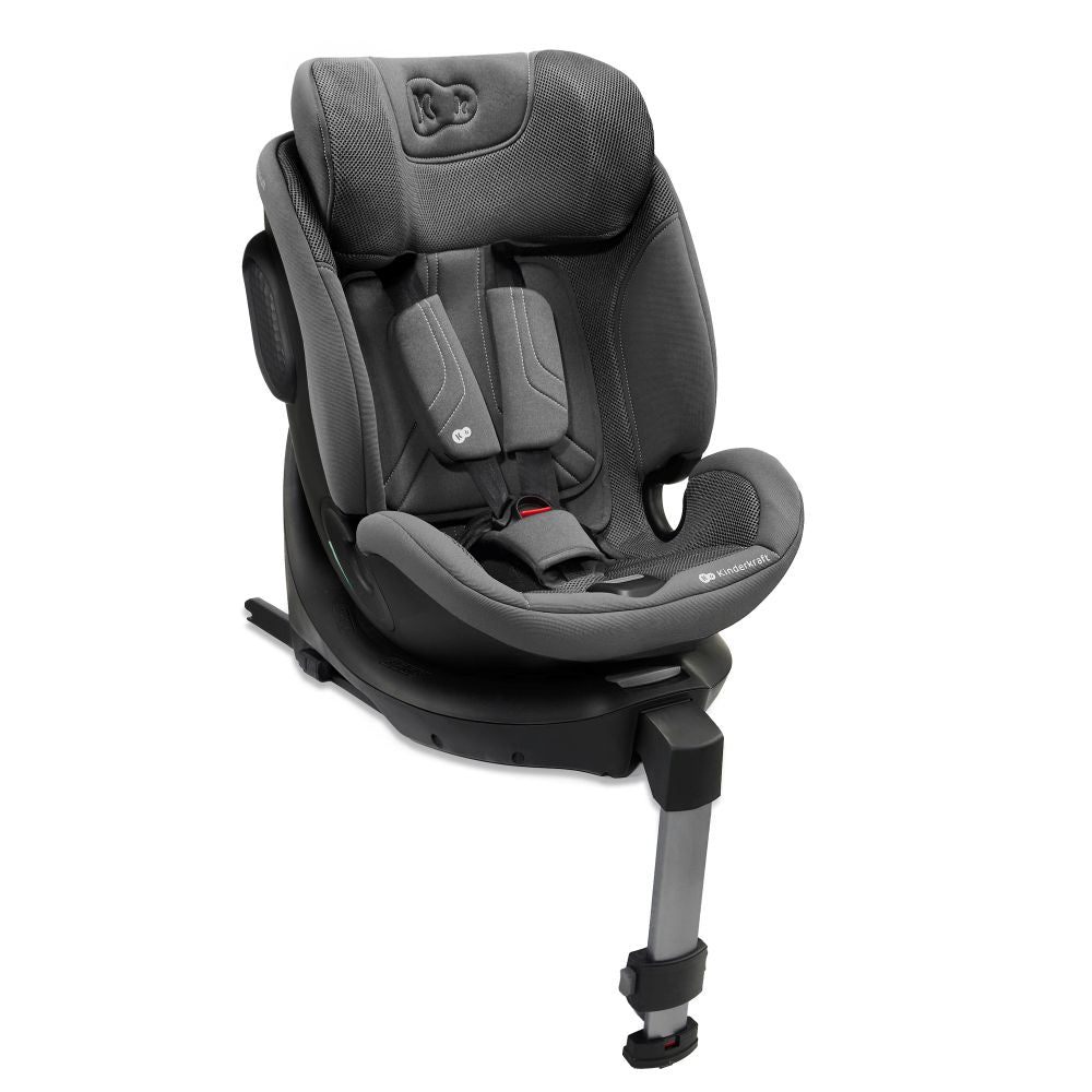 Kinderkraft autosjedalica XRIDER 2 i-Size 0-36 kg (40-150 cm) 360, siva