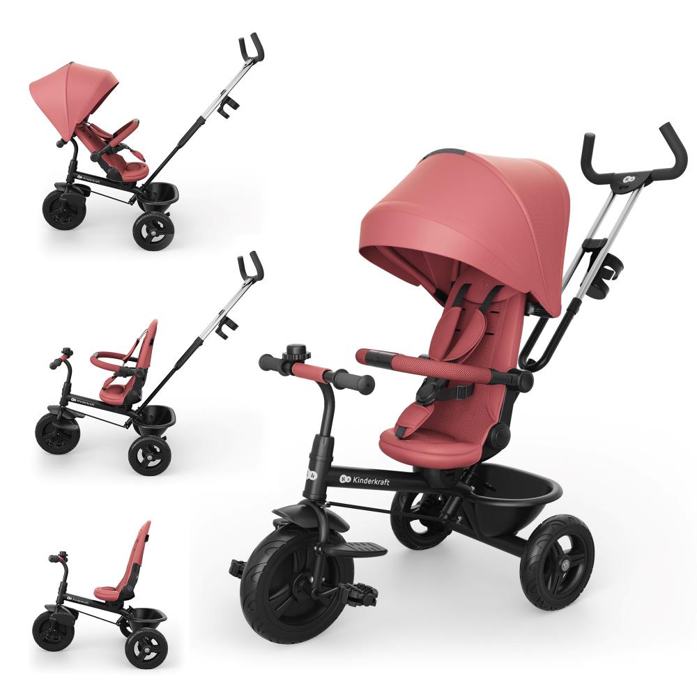 Kinderkraft Tricikl Aston 2 Plus - Pink