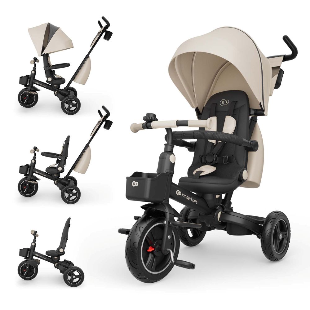 Kinderkraft Tricikl SPINSTEP 2 PLUS - Bež