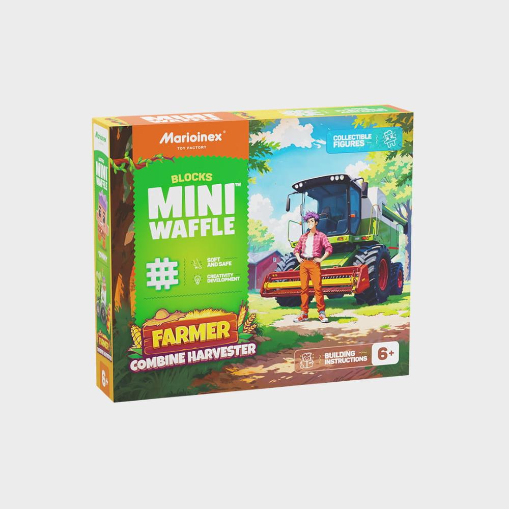 Marioinex Mini Waffle Farmer 50 kom - Combine Harvester