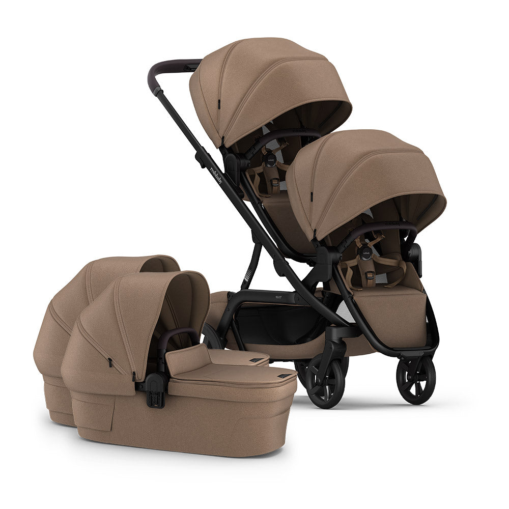 REDSBABY NUVO 2 Twin dječja kolica za blizance 2u1 - Mocha