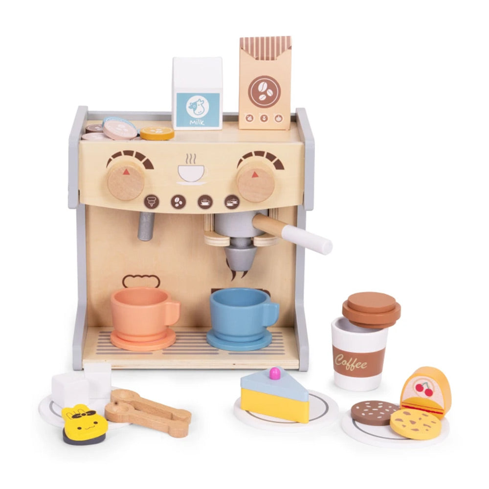 Ecotoys Drveni aparat za kavu 2u1
