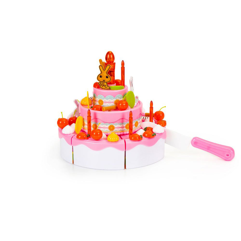 Ecotoys Set za rođendansku tortu s dodacima, 125 elemenata 3 god+