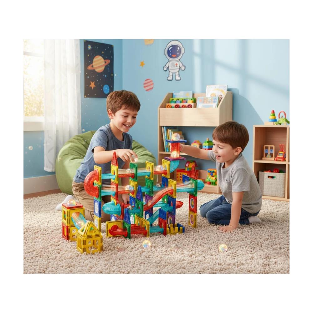Magnetni set blokovi LED loptice - 105 dijelova