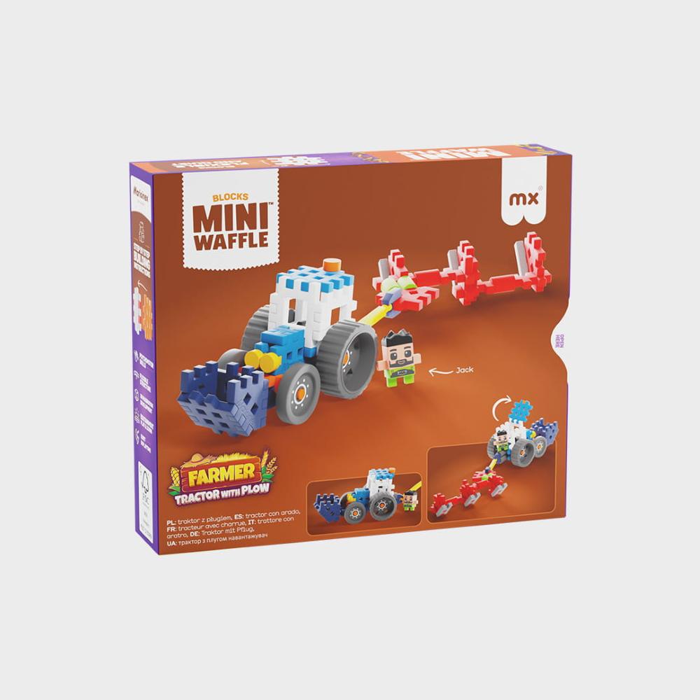 Marioinex Mini Waffle Farmer 50 kom - Tractor with Plow