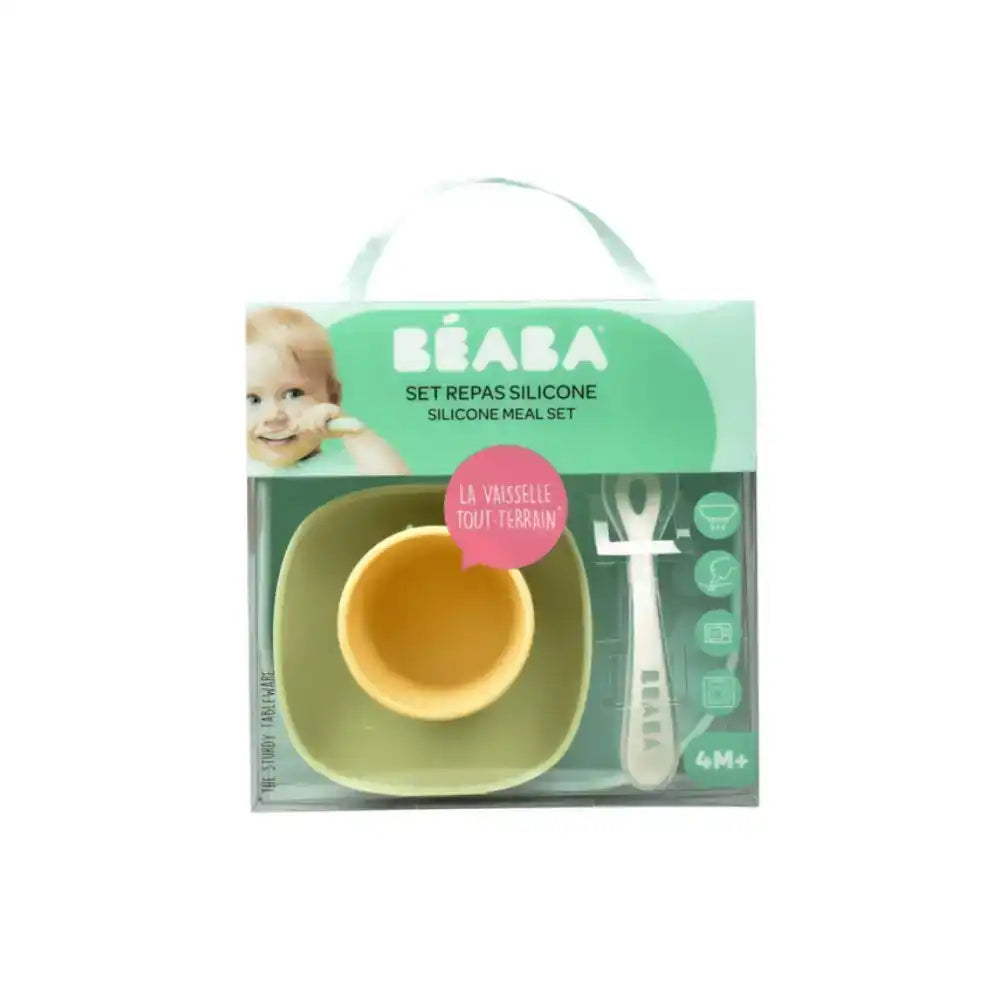 Beaba set od 4 silikonske posude, Pastel