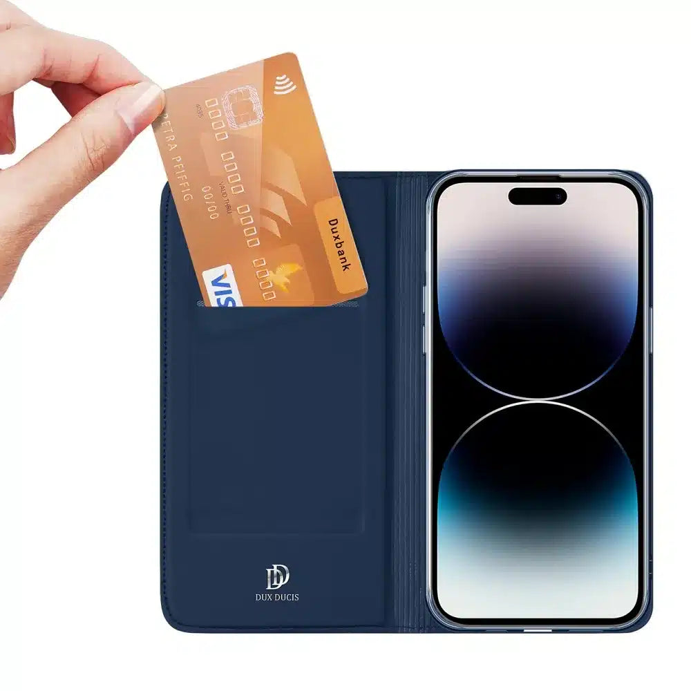 DUX DUCIS Skin Pro – Glatka kožna maska za Apple iPhone 15 plava