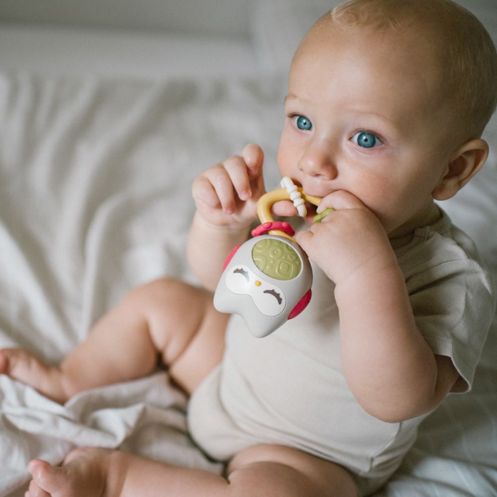 BabyOno zvečka s grickalicom i zvukom, Sova
