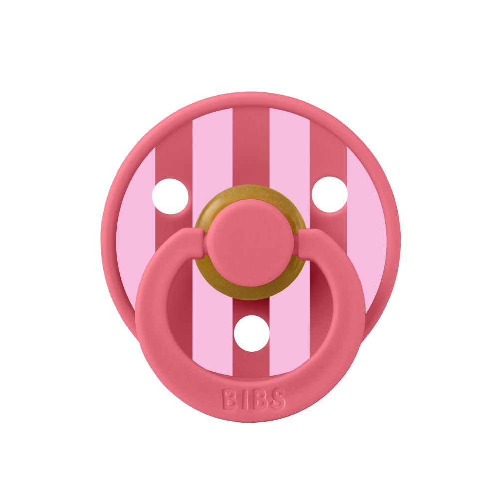BIBS Studio Colour dude (okrugle) Block - Baby Pink Coral mix (vel.1)