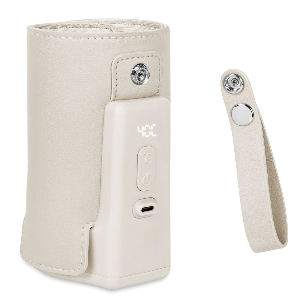 Lionelo Thermup Go Plus električni prijenosni grijač bočica - TERMOSICA s baterijom, Beige Calm