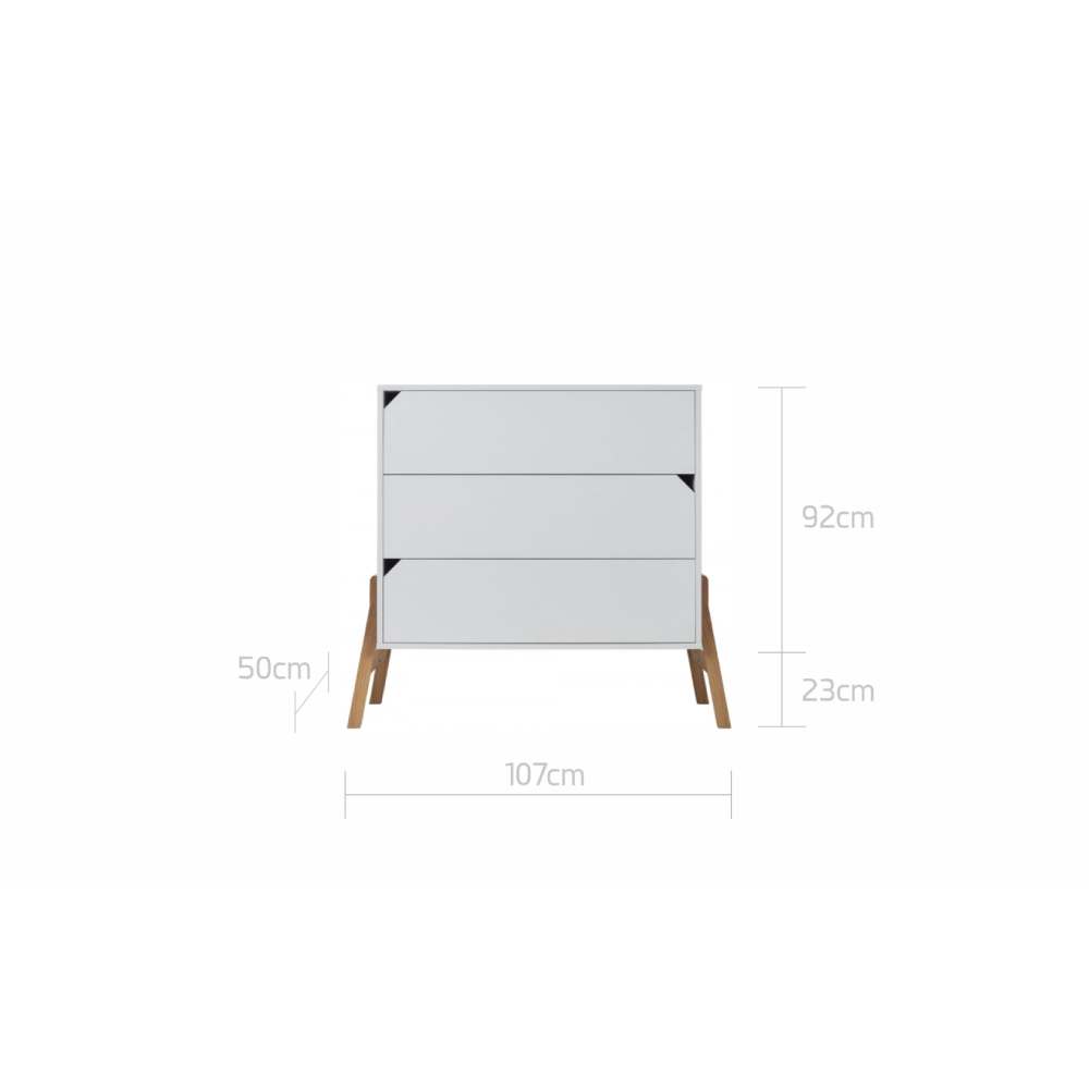 Bellamy Lotta komoda s 3 ladice, latte