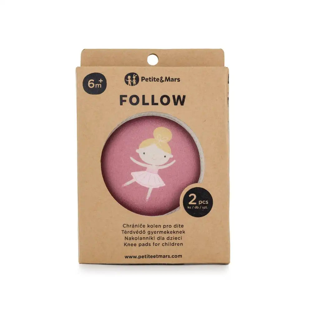 PETITE&MARS Zaštita za koljena za puzanje 6 m+ Follow, Dusty Rose