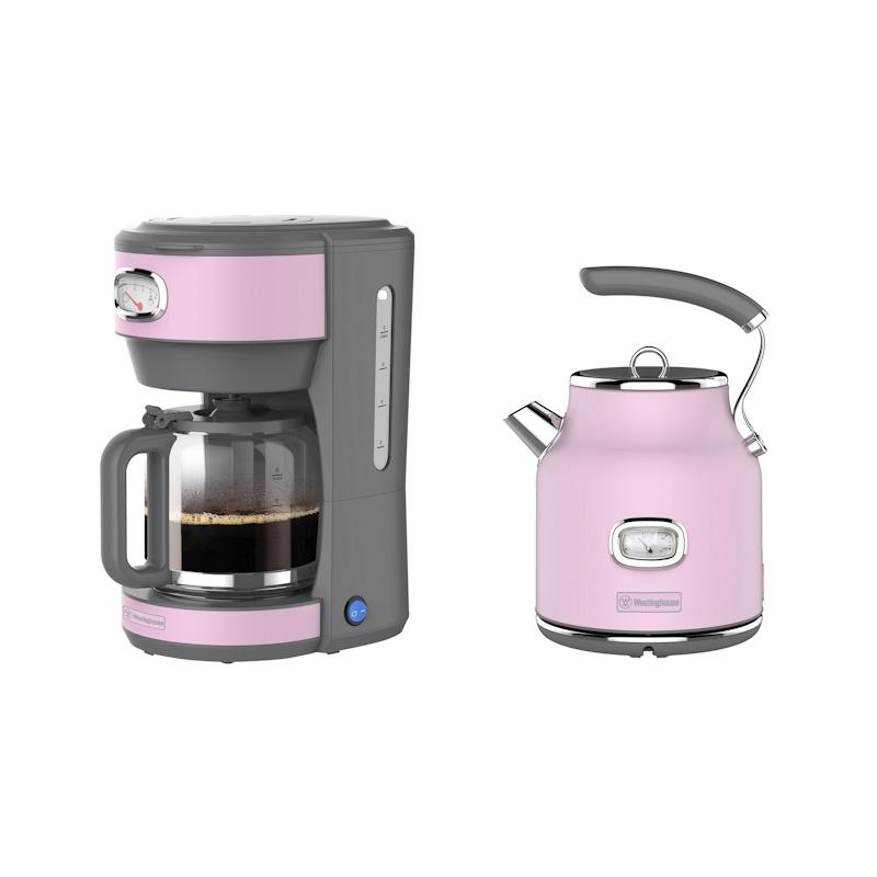 Westinghouse Retro Pink coffee set