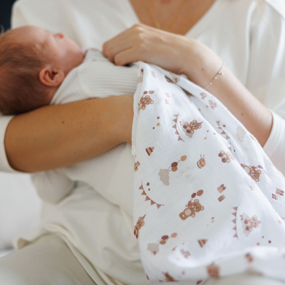 BabyOno Tetra pelene Muslin Rođendan, bež