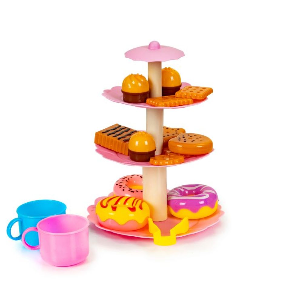 Ecotoys Set za rođendansku tortu s dodacima, 125 elemenata 3 god+