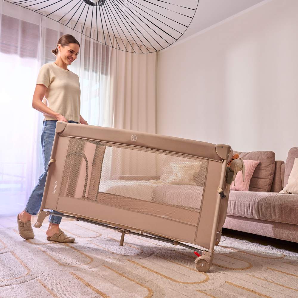 Lionelo putni krevetić 3u1 Ellen - Beige Sand