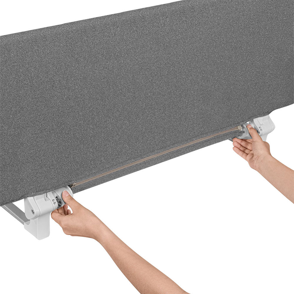 Lionelo zaštitna ograda za krevet Lora XL 150x45 cm, Grey Stone