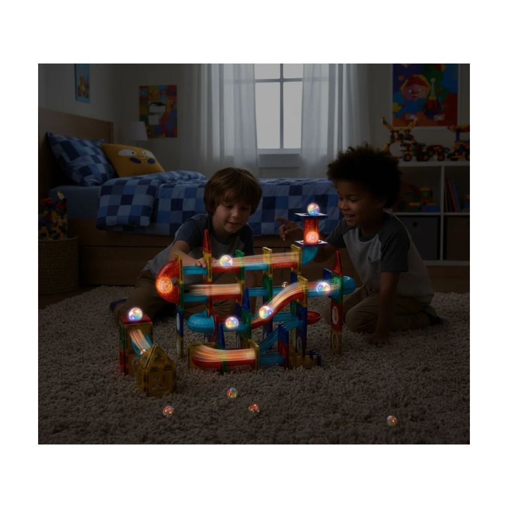 Magnetni set blokovi LED loptice - 105 dijelova