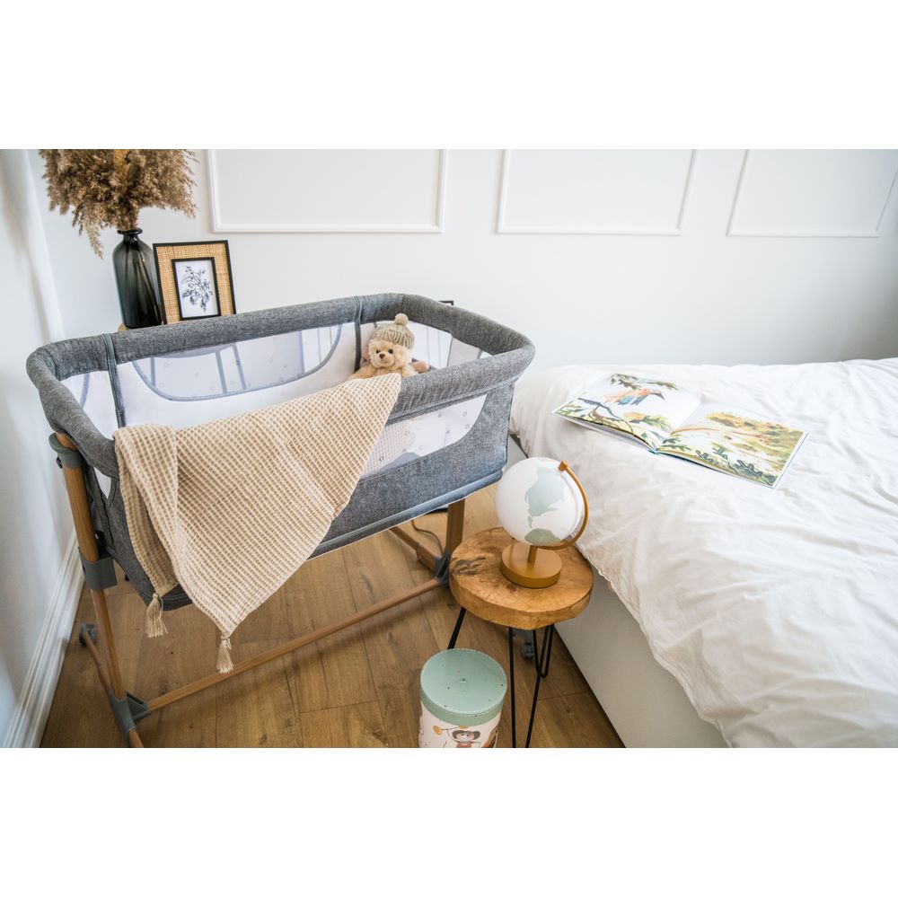 MoMi SMART BED 4u1 krevetić, svijetlo siva