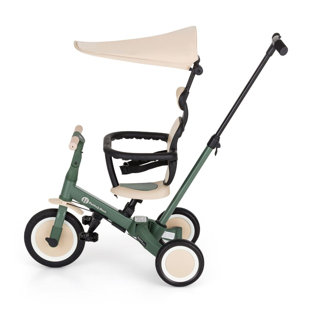 PETITE&MARS Tricikl Turbo Plus 5 u 1 - Misty Green