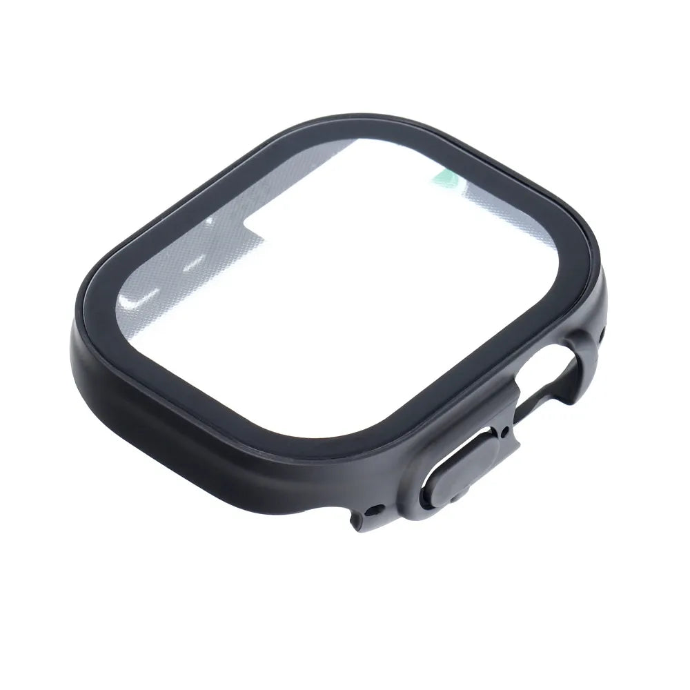 Bestsuit fleksibilna zaštitna torbica sa staklom za Apple Watch Ultra/Ultra 2 49 mm - crna