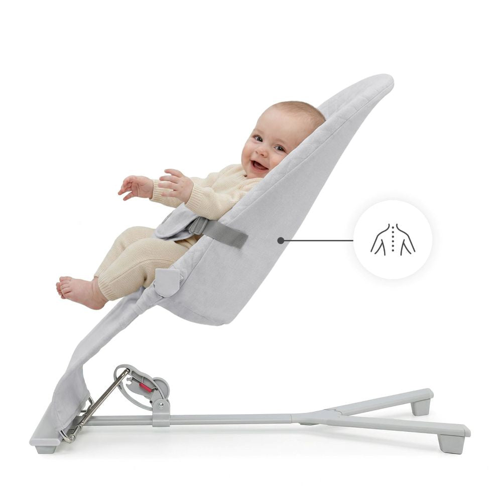 Kinderkraft Ležaljka MIMI, svijetlo siva