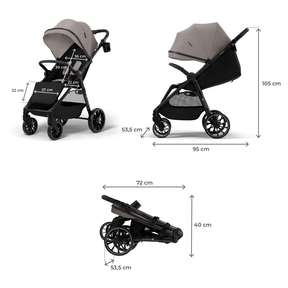 Kinderkraft Sportska kolica Grande 2, Beige