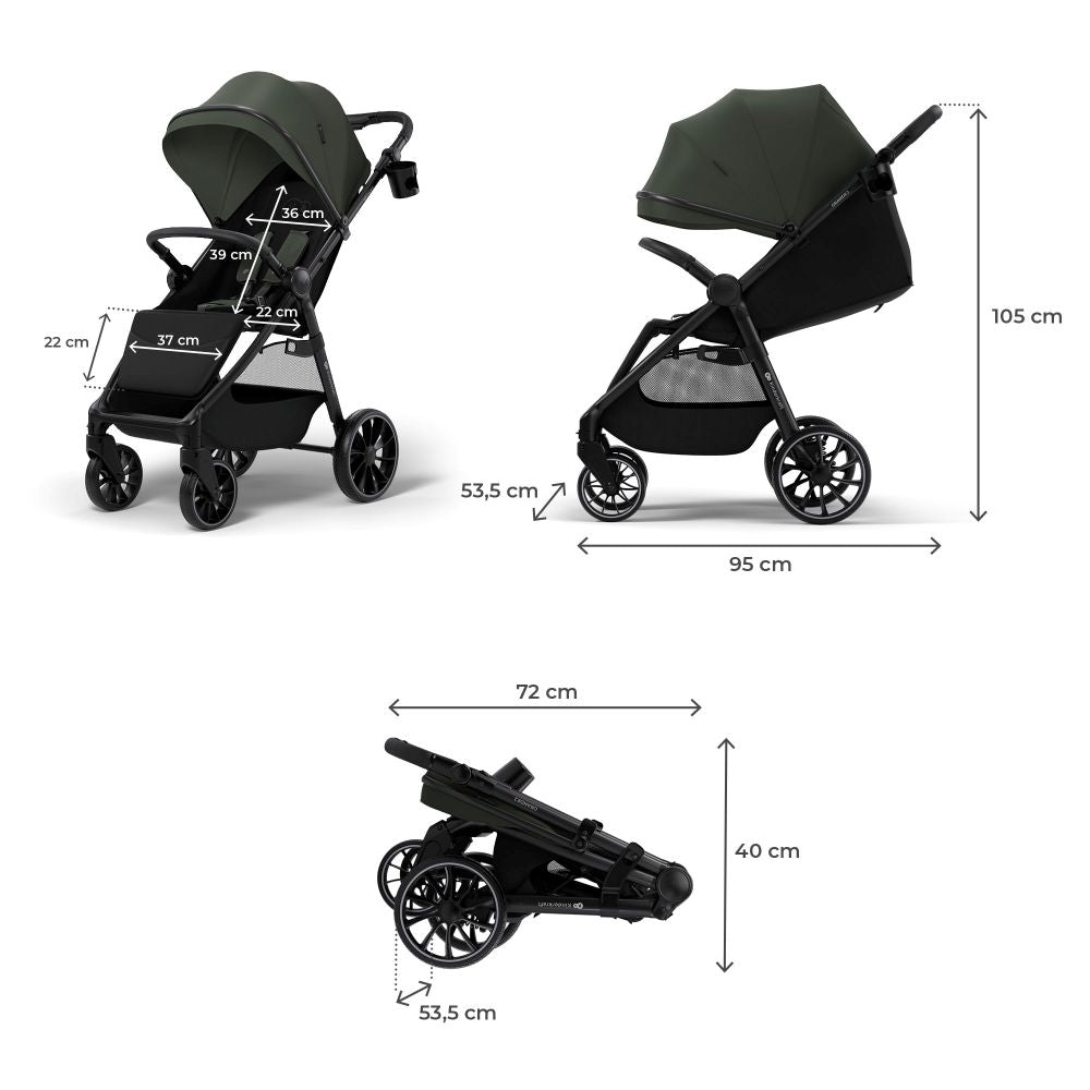 Kinderkraft Sportska kolica Grande 2, Green