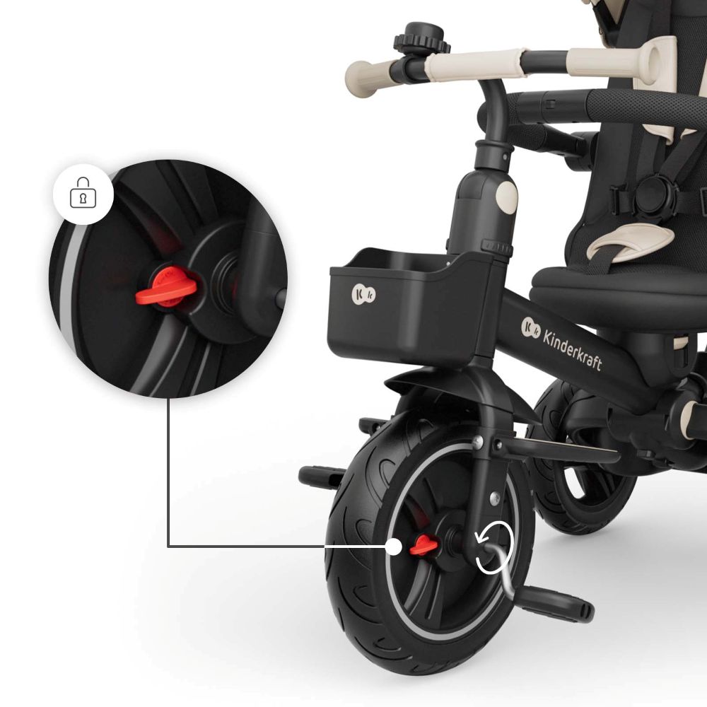 Kinderkraft Tricikl SPINSTEP 2 PLUS - Bež