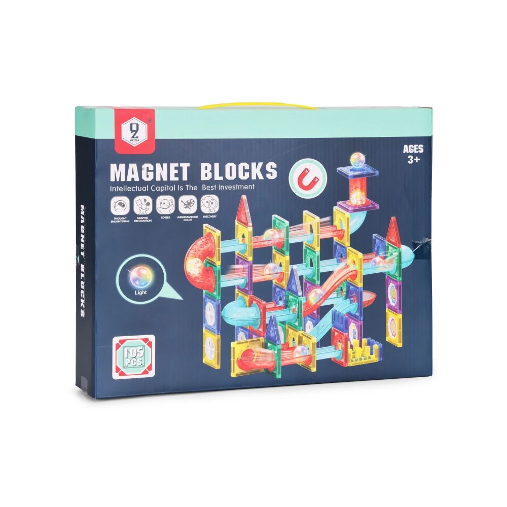 Magnetni set blokovi LED loptice - 105 dijelova