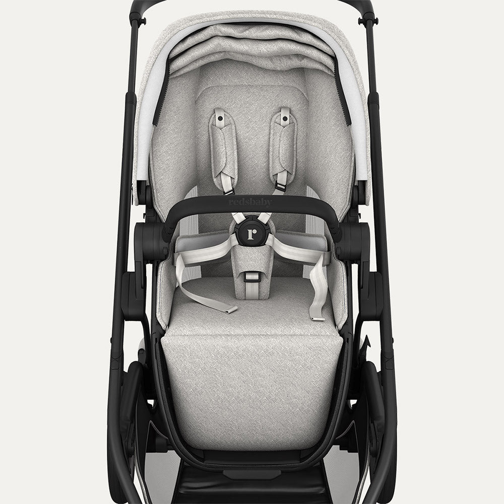 REDSBABY NUVO Twin dječja kolica 2u1 Gun Metal, Pebble M