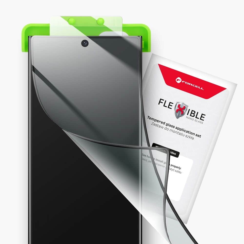 Hibridno staklo za Samsung A57 5G Forcell Flexible 5D crno