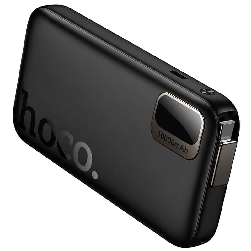 Hoco Powerbank 10000 mAh QC PD 20W s uvlačivim USB C kabelom Q51 crni