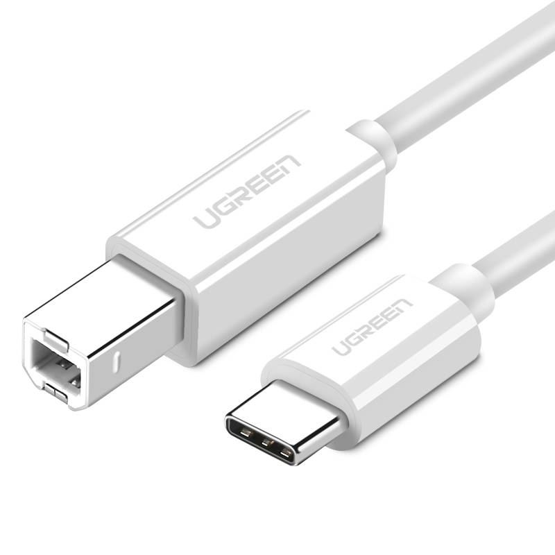 Ugreen US241 USB kabel USB 2.0 1,5 m USB C USB B 0,48 Gbit/s Bijelo