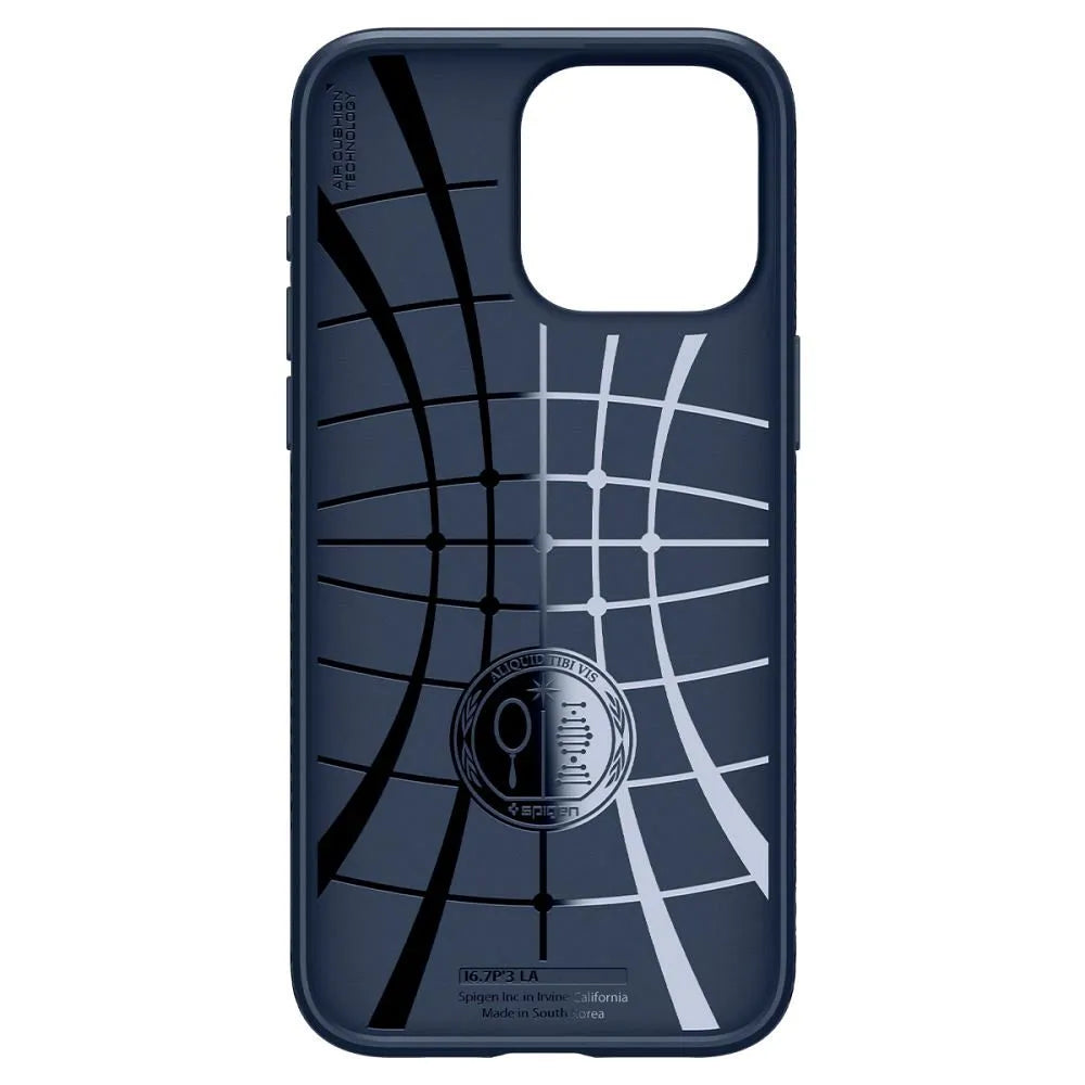 SPIGEN Liquid Air maska za IPHONE 15 PRO navy plava