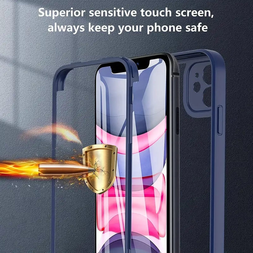 Techsuit - ColorVerse 360 Series obostrana zaštitna maska za iPhone 13 Pro Max - crna