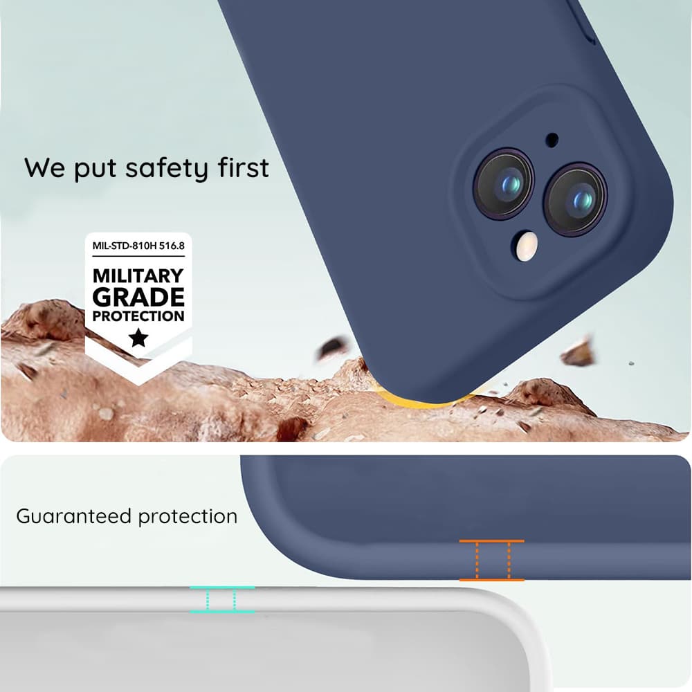 Techsuit SoftFlex silikonska maska za Honor 200 Lite - Navy plava
