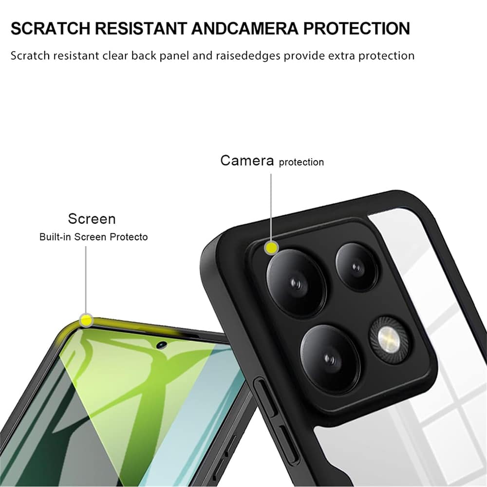 Techsuit – ColorVerse 360 Series obostrana zaštitna maska za Xiaomi Redmi Note 13 5G – crna