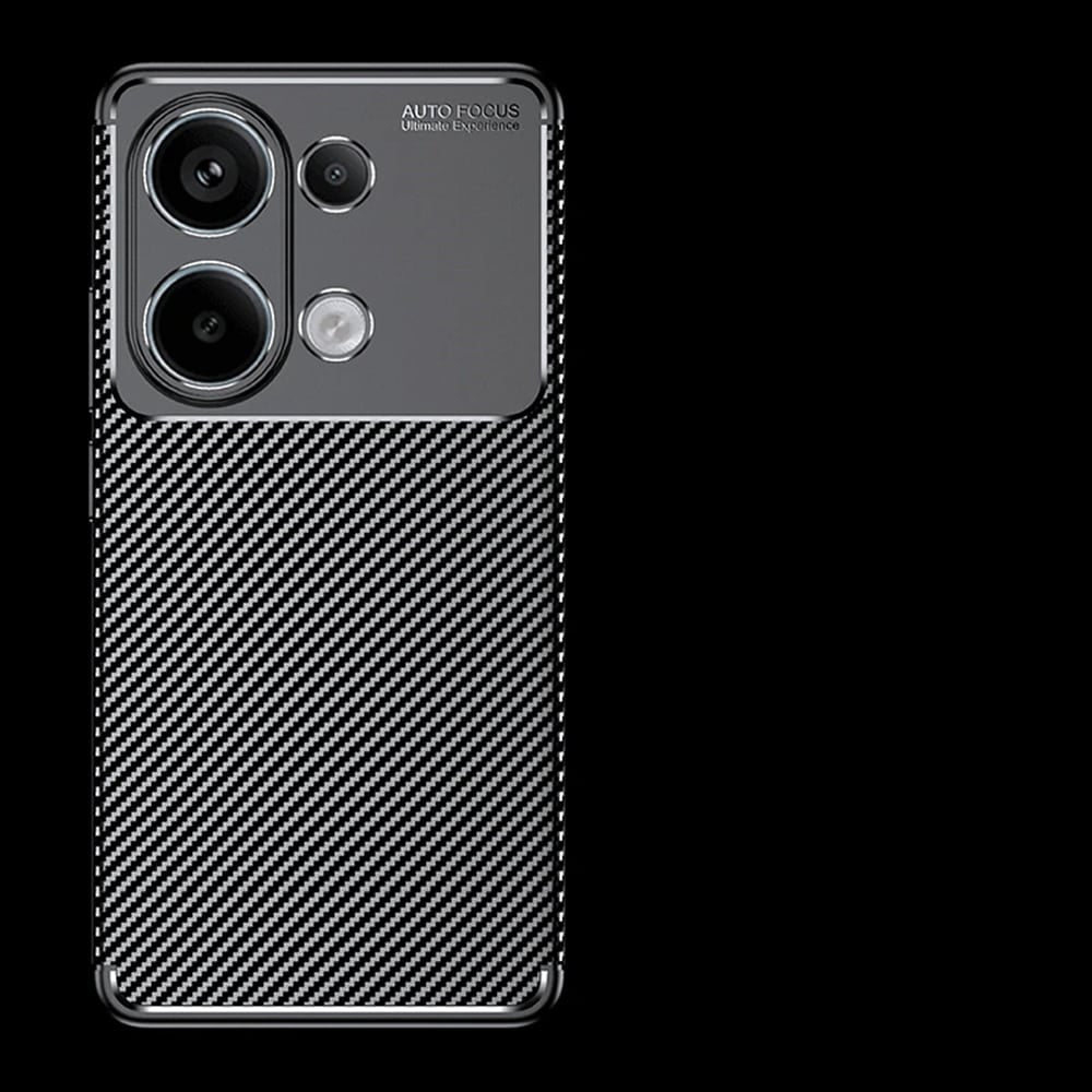 Techsuit – CarbonFiber maska za Xiaomi Redmi Note 13 4G – crna